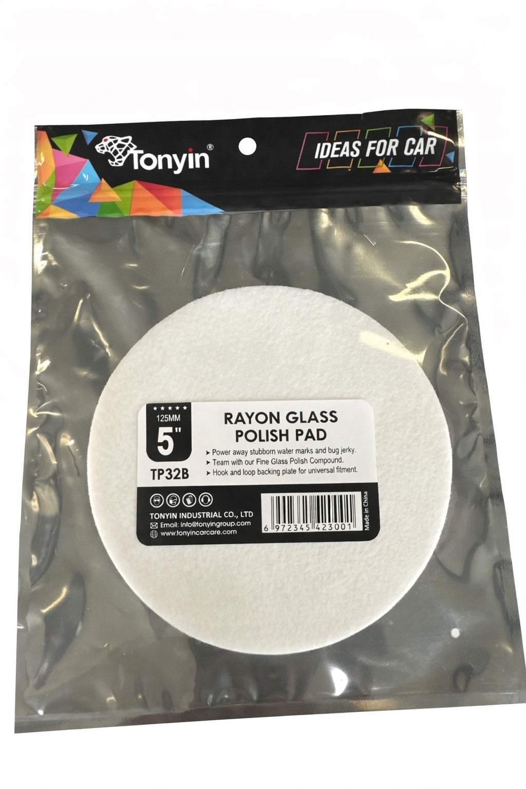 Tonyin Rayon Glass Polish Pad felt pad for glass polishing 125mm TP32B Packaging status original