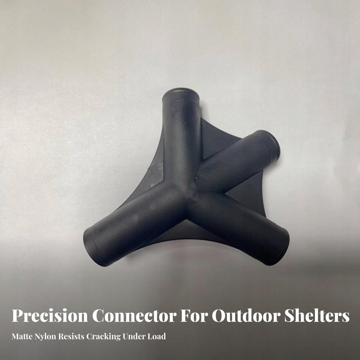 Tool 3 Way Tent Pole Connector | Reinforced Triangular Plate, 19x11-125 Packaging status original