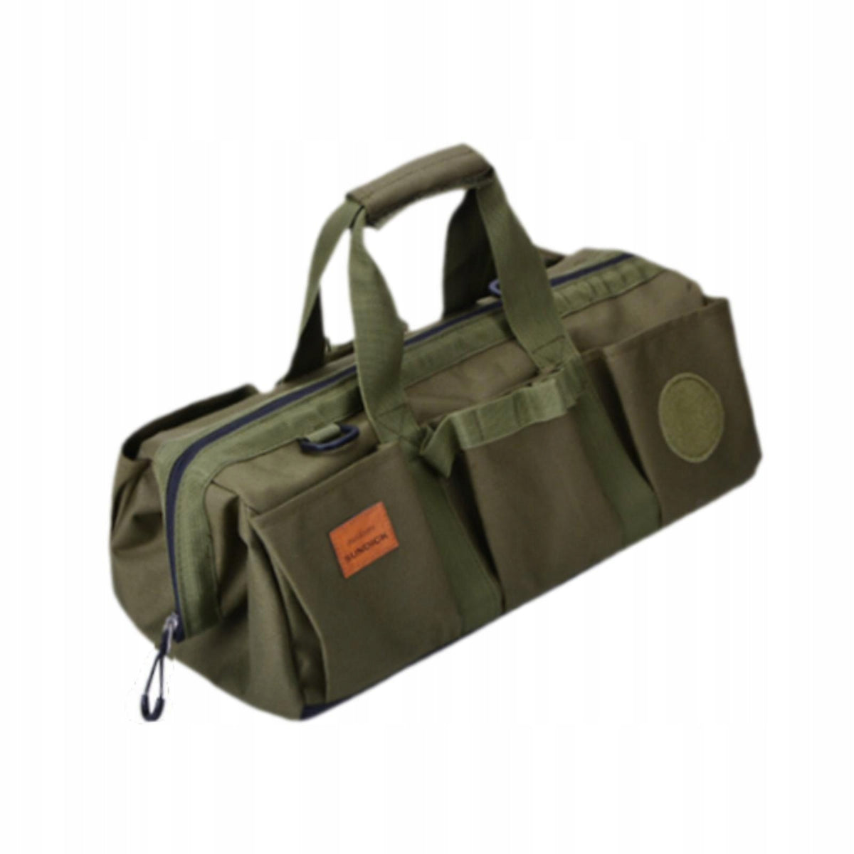 Tool Bag Portable Heavy Duty Large Capacity Multipurpose with Zipper Green