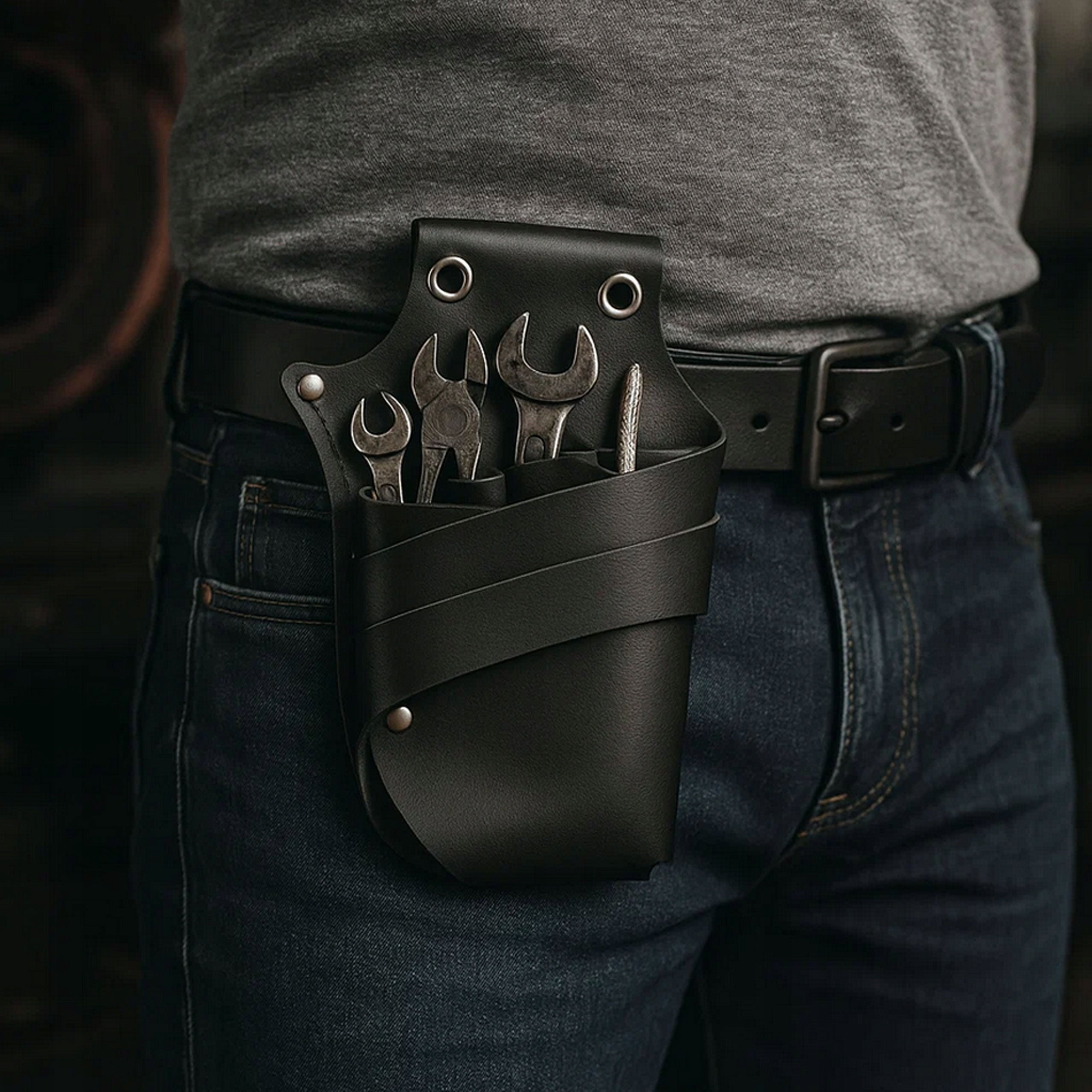 Tool Belt POCKET Holster ASSEMBLY Tool Organizer Packaging status original