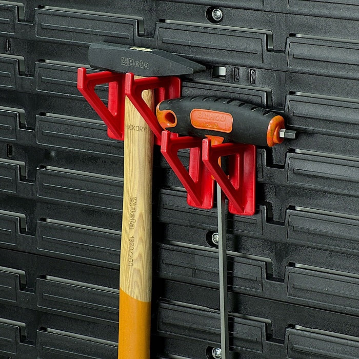 Tool Board 115x78cm, Workshop Wall with Tool Holders Additional features hangable fastening holes for elements