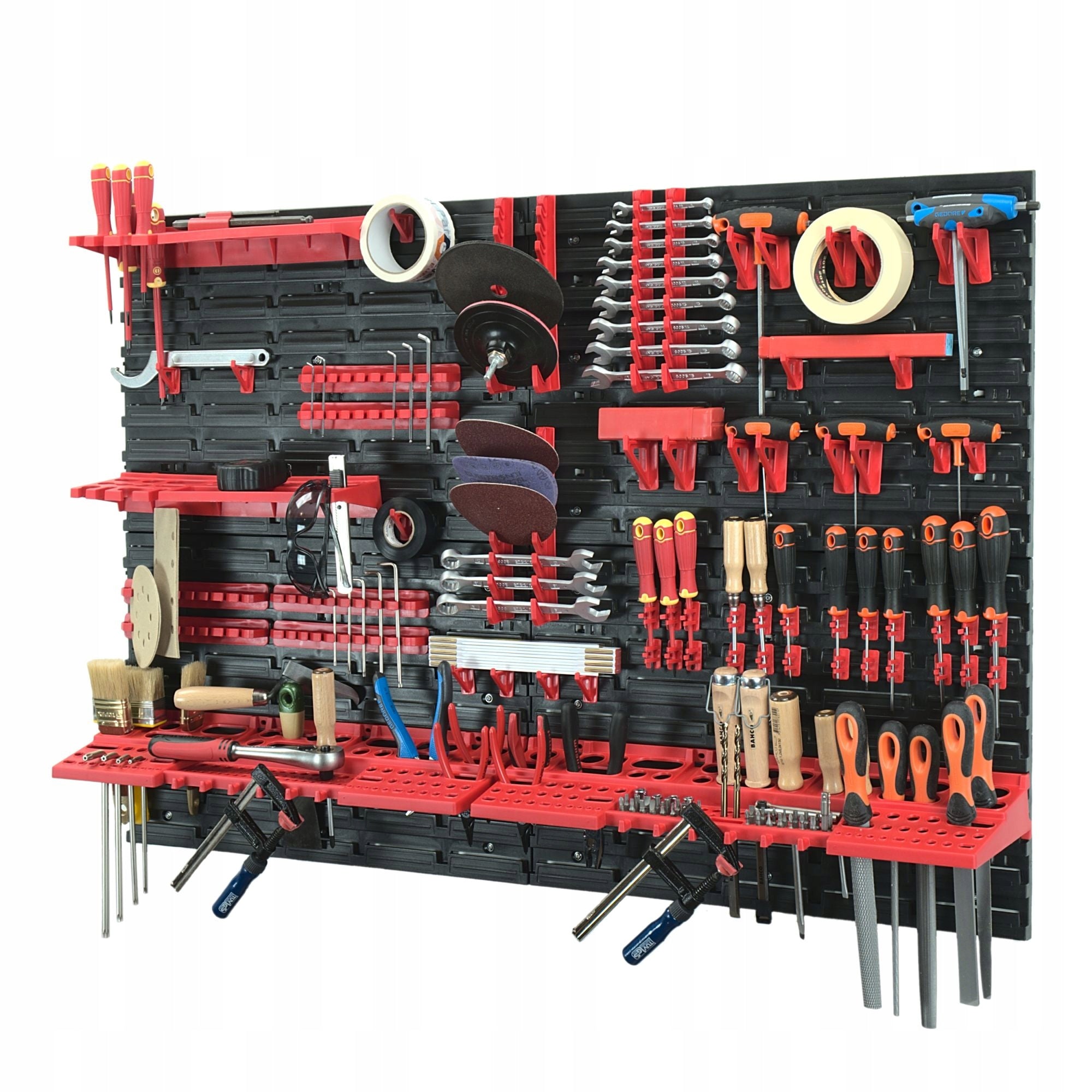 Tool Board 115x78cm, Workshop Wall with Tool Holders