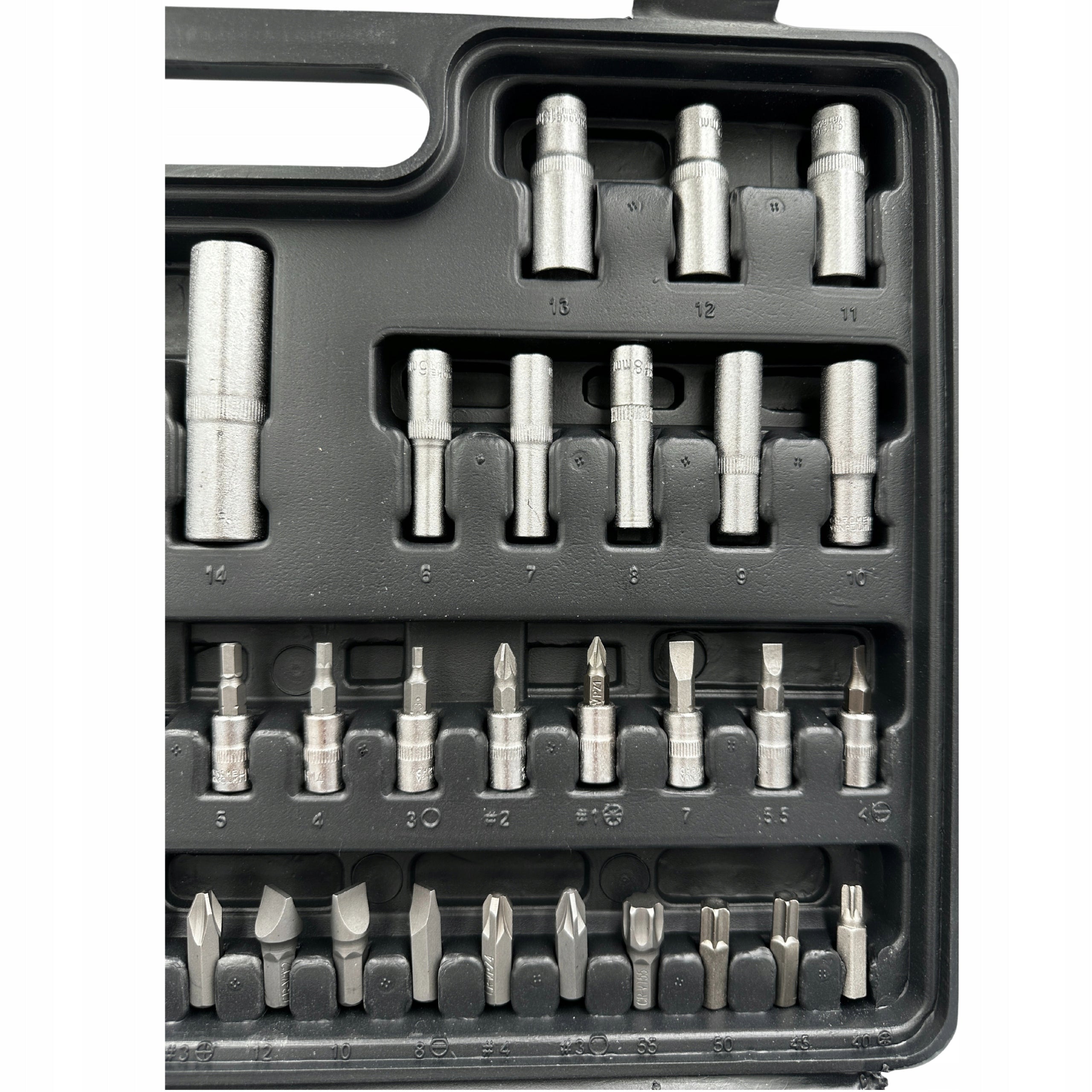 Tool Case Wrench Socket Tool Kit 94 Element 1/4 1/2 in. EAN (GTIN) 5905280383612