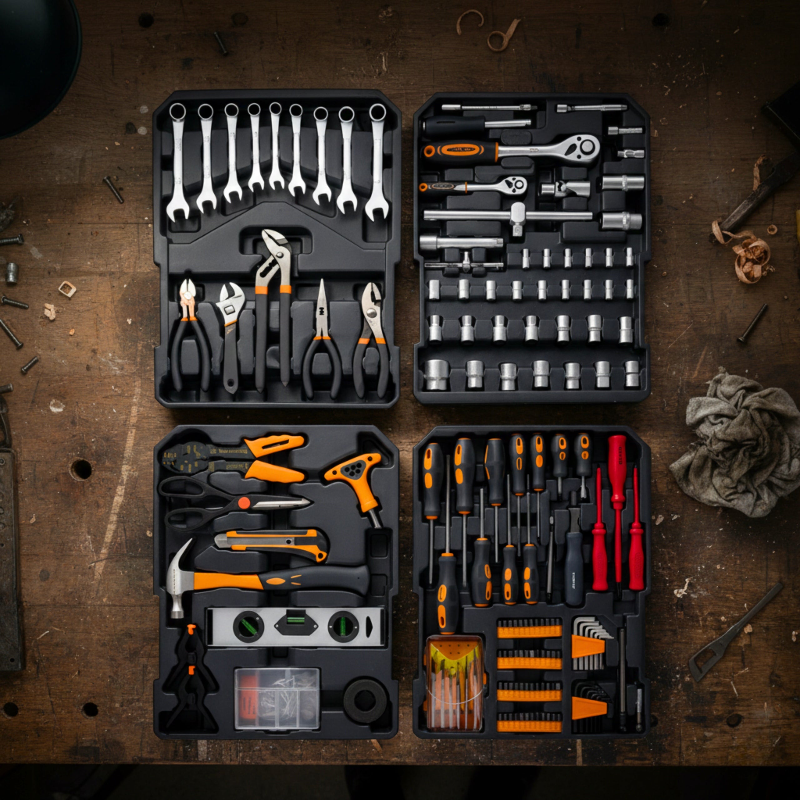 Tool Case on Wheels Tool Set XL 1000el for DIYer Manufacturer code zestaw narzędzi walizka aluminiowa na kółkach