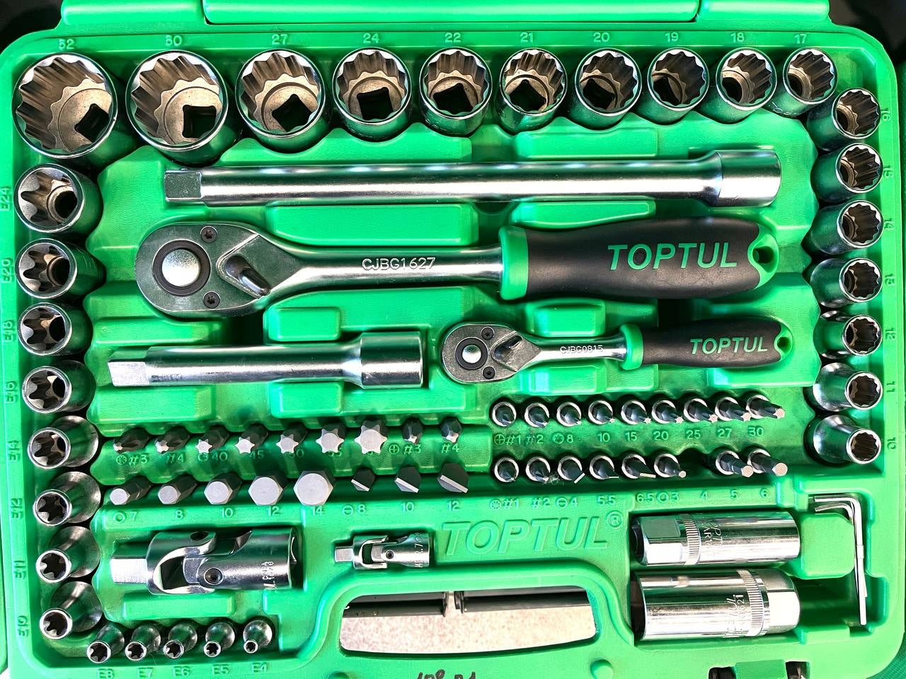 Tool Set 1/4" 1/2" 108-Piece TOPTUL GCAI108R1 Manufacturer code GCAI108R1