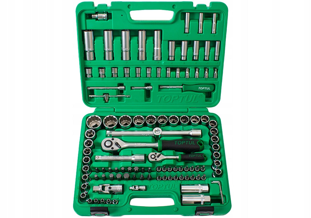 Tool Set 1/4" 1/2" 108-Piece TOPTUL GCAI108R1