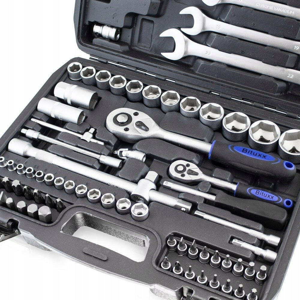 Tool Set 82 el Suitcase Keys Rattles Workshop Caps Brand Bituxx