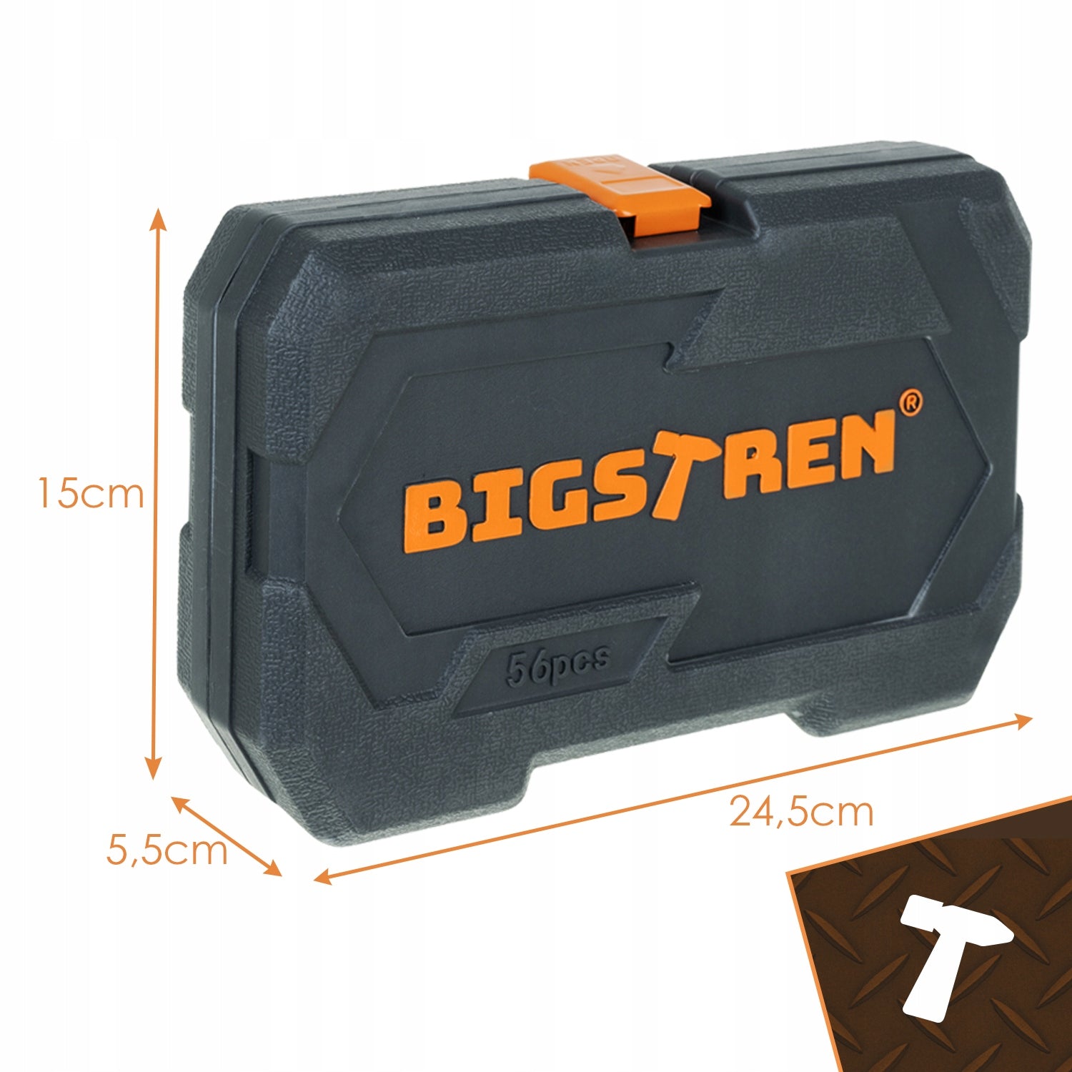 Tool Set Bigstren Tool Case 56 el. 1/4" Socket Wrenches Packaging status original