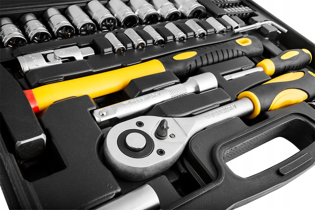 Tool Set Universal Suitcase 56 el. Socket Wrenches TOPEX EAN (GTIN) 5902062008640