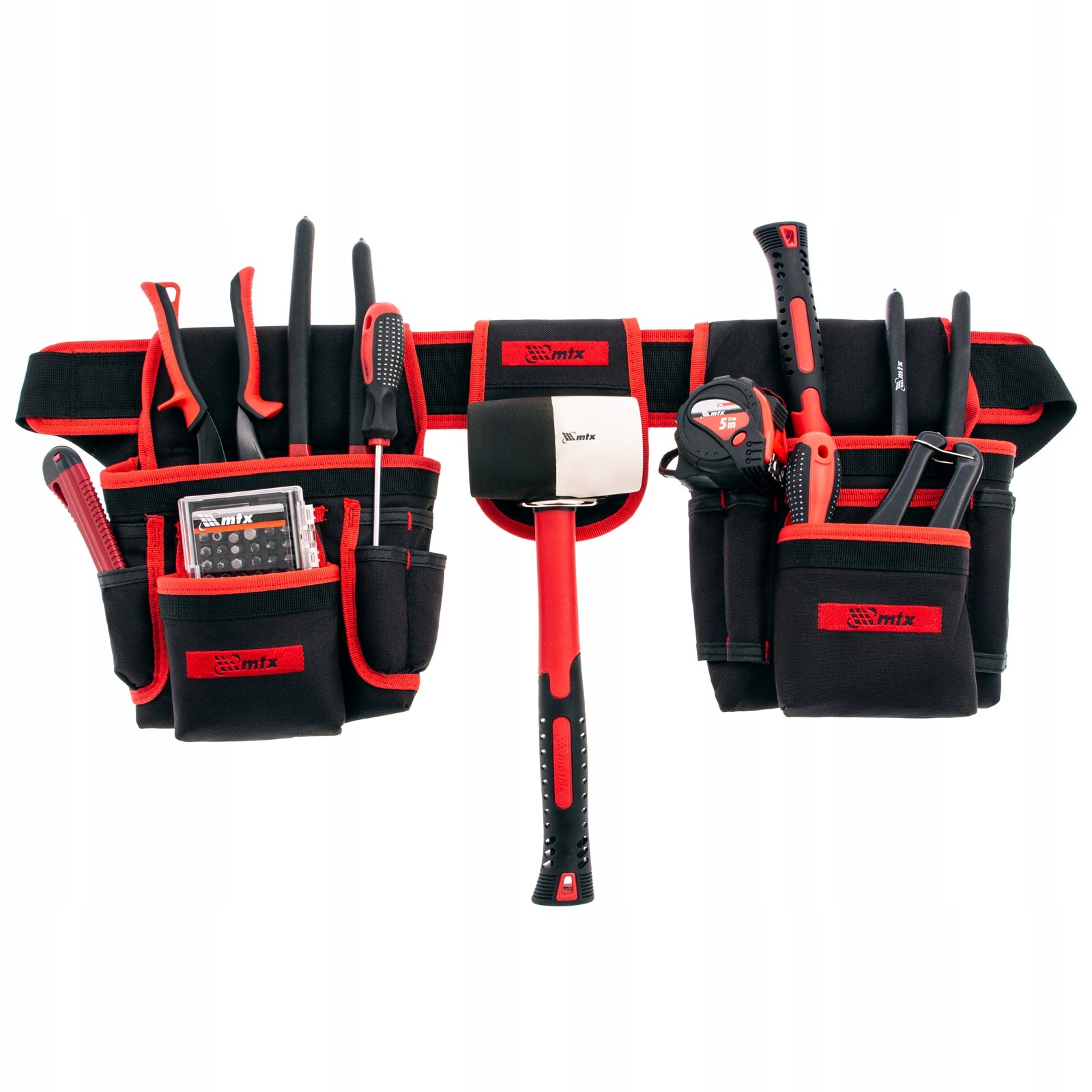 Tool assembly belt multifunctional 20 pockets hammer holder - MTX Manufacturer code 902409