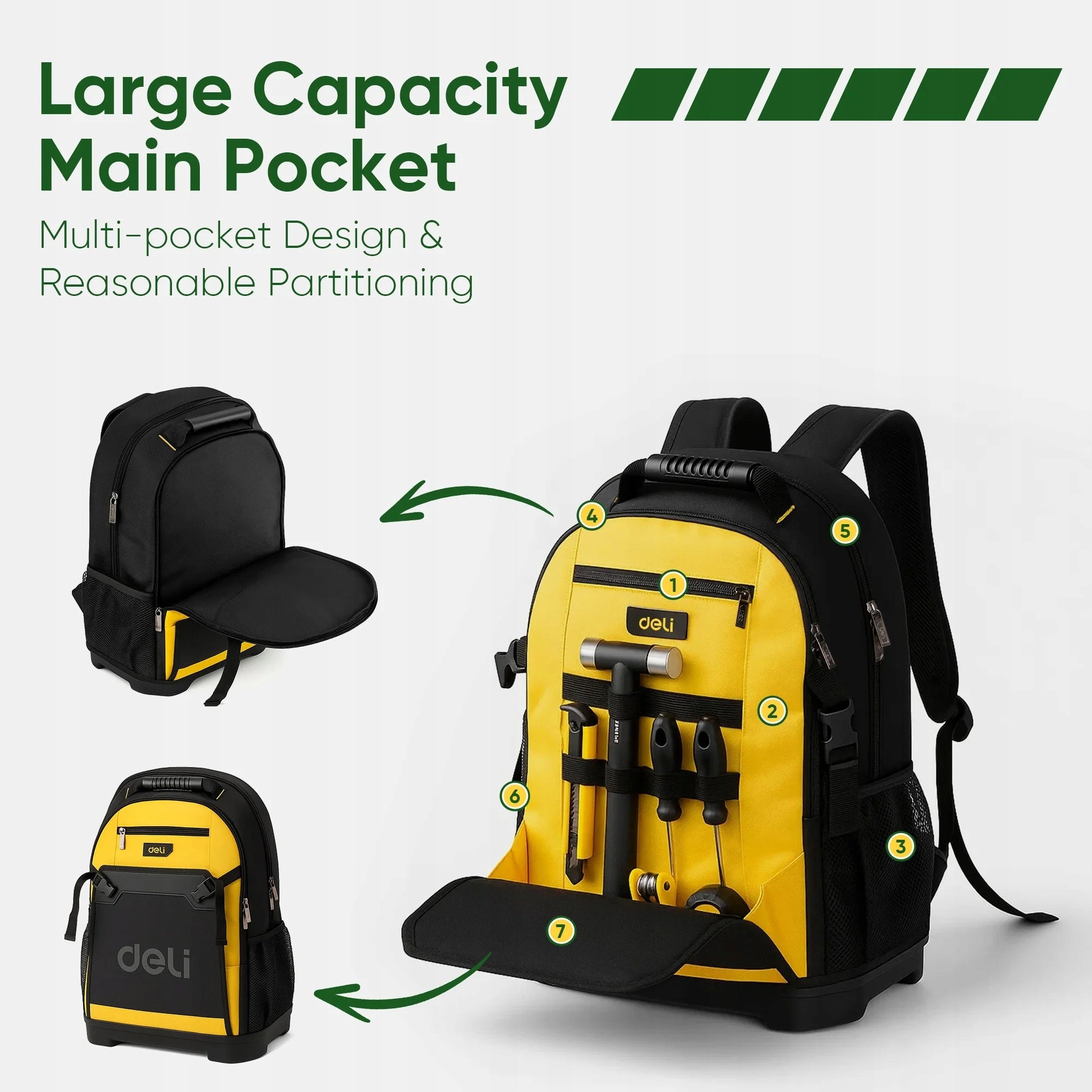 Tool backpack Deli EDL586122 Manufacturer code EDL586122