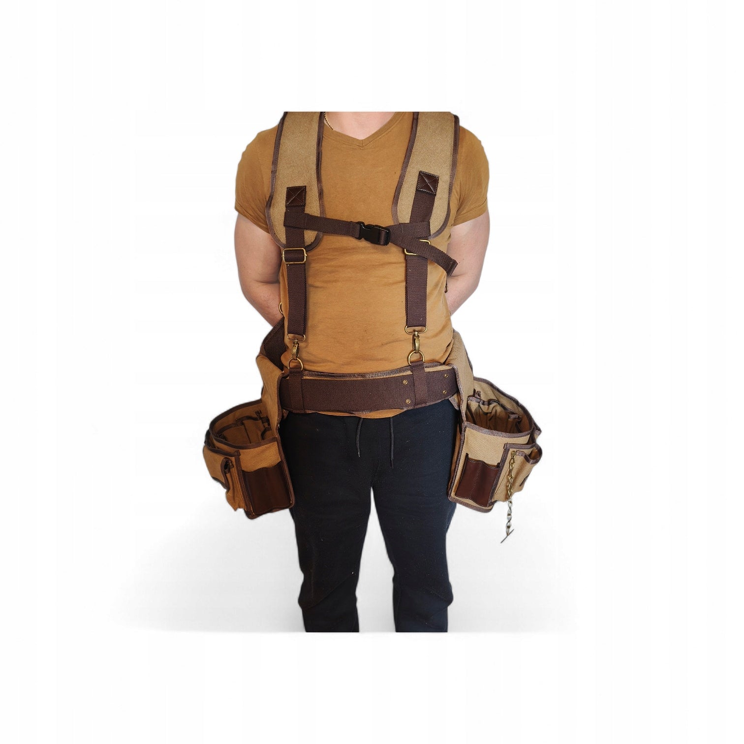 Tool belt with suspenders assembly bag for plumber gardeners belt Brand no brand