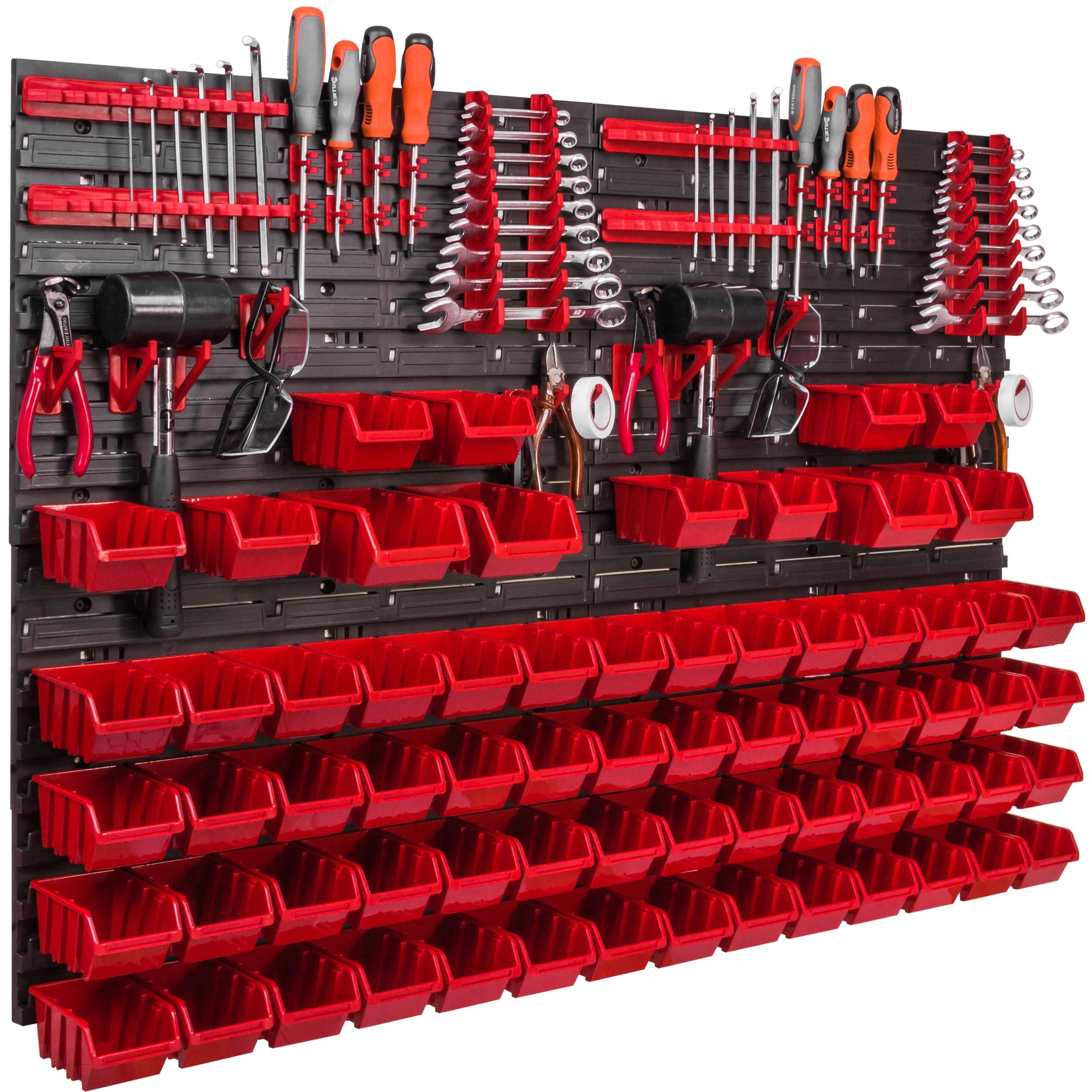 Tool board 115 x 78 cm workshop wall 68 cuvettes garage keys
