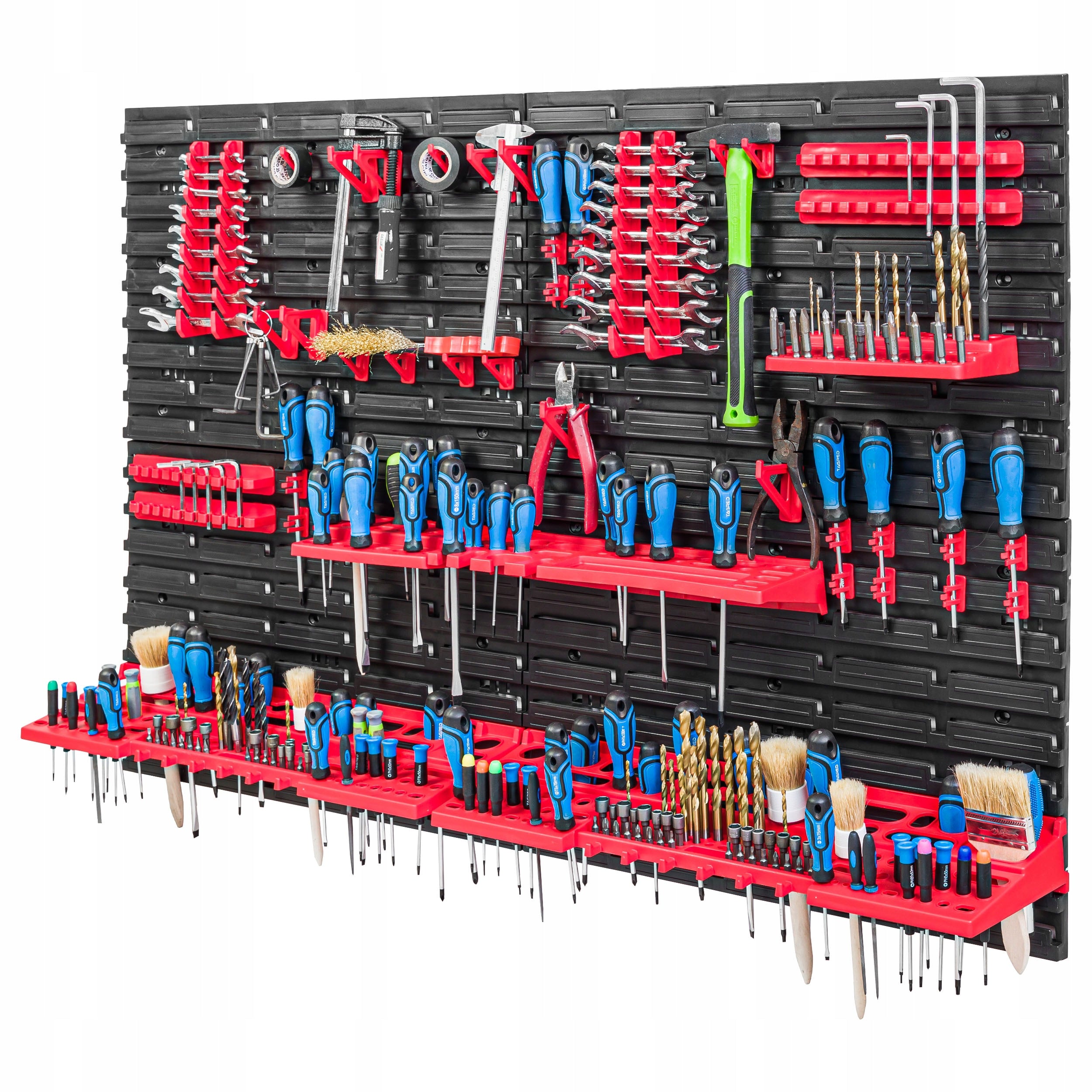 Tool board 115x78 cm workshop garage bookcase Color black