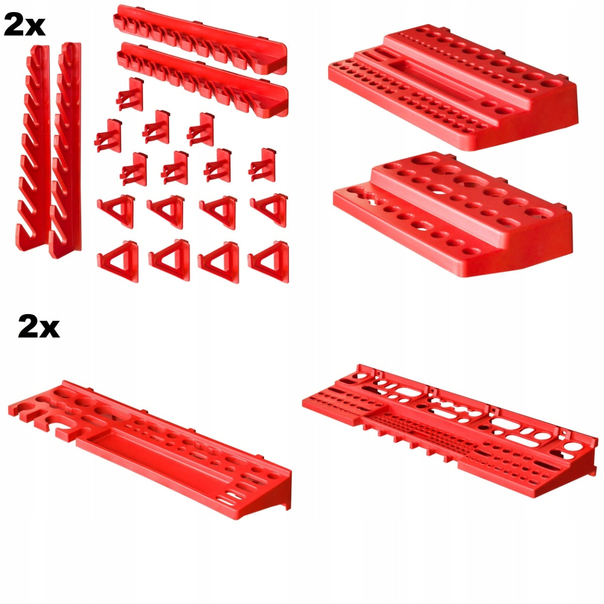 Tool board 172x78 cm Wall garage bookcase Additional features hangable fastening holes for elements