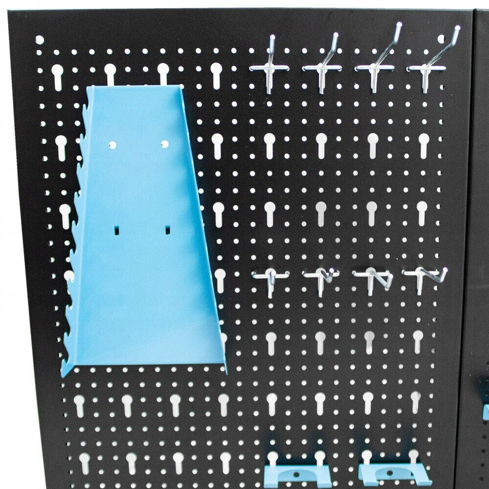 Tool board wall for workshop for tools with hooks 3 panels Product width 121 cm