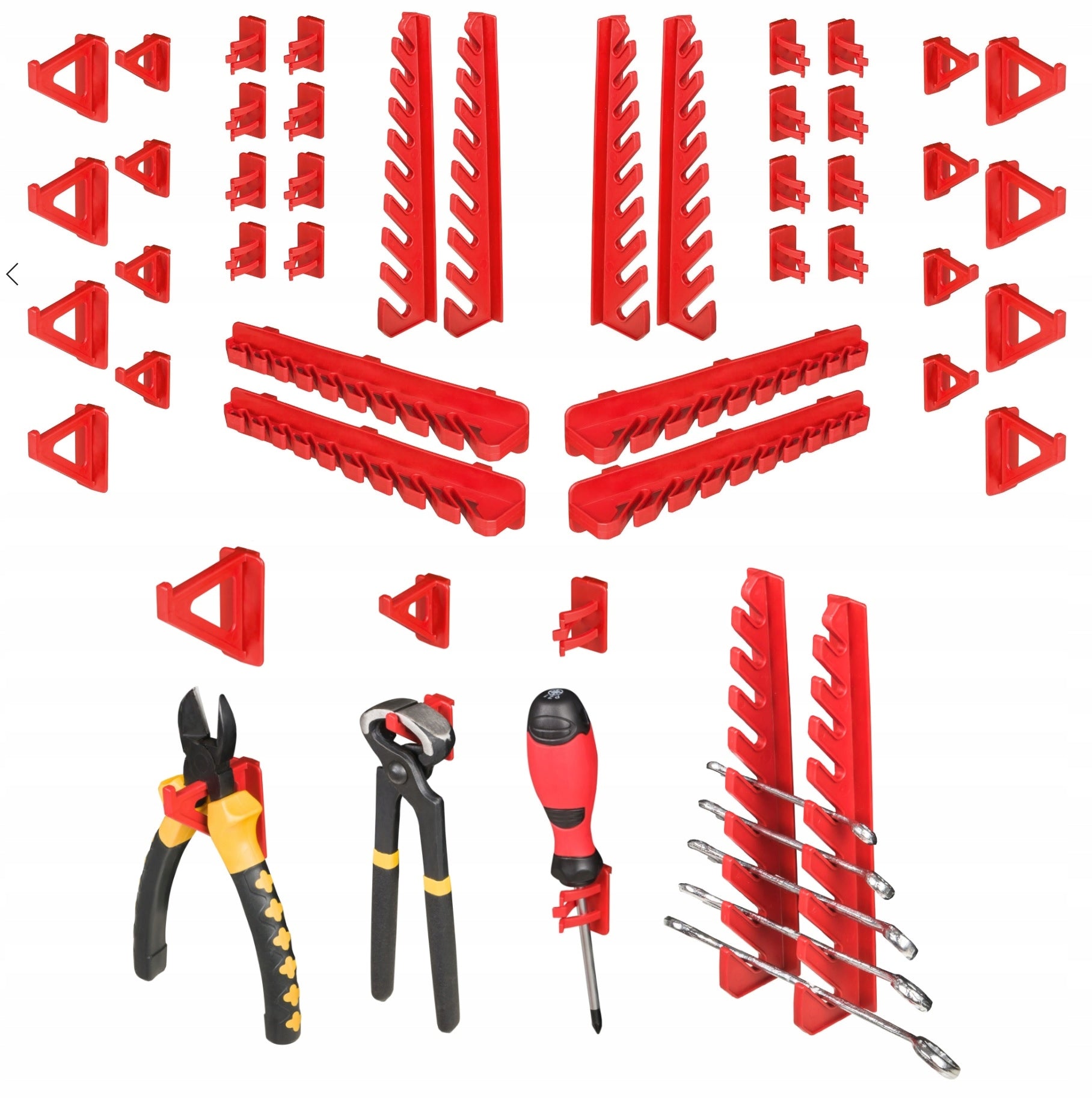 Tool board with cuvette handles for garage Product height 78 cm