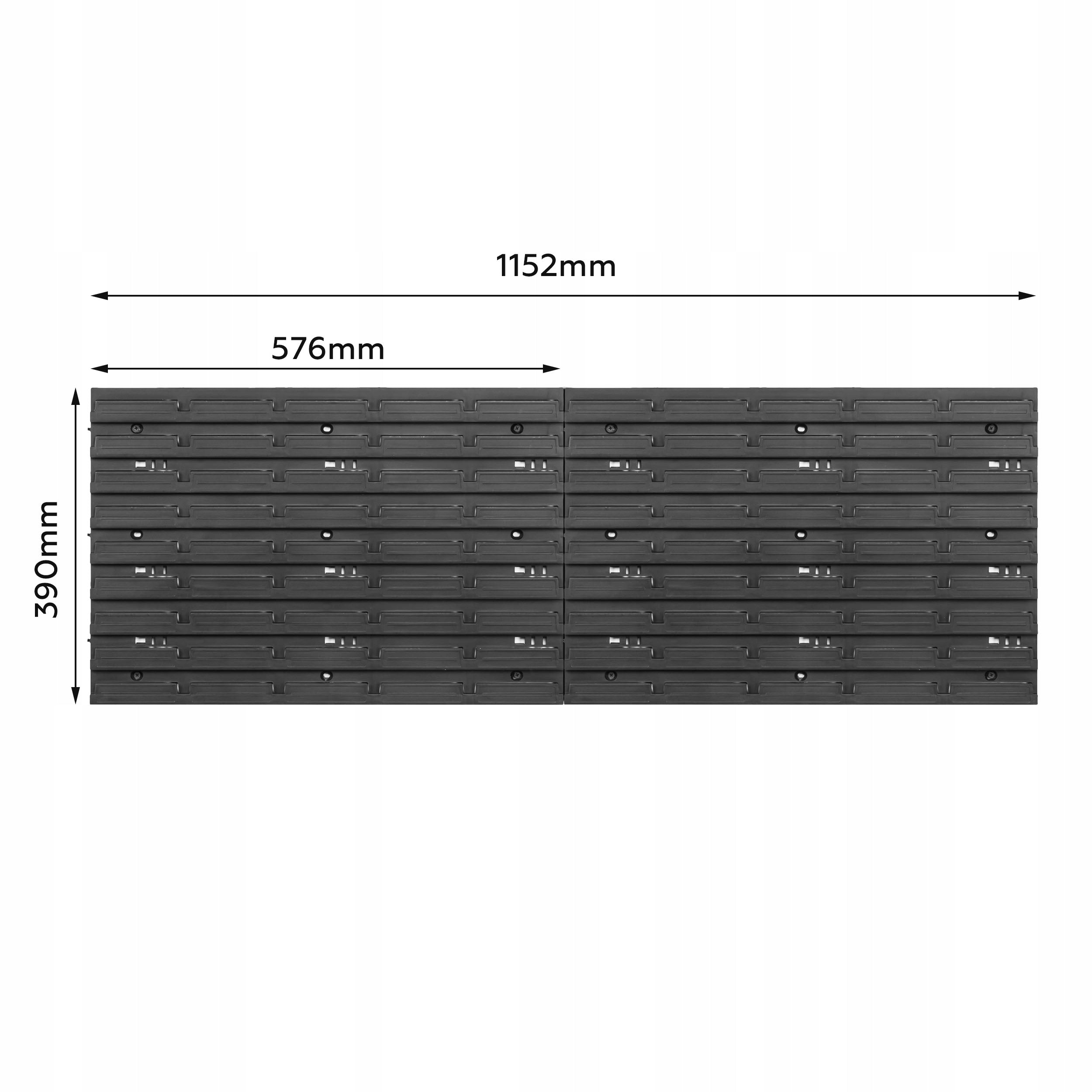 Tool board workshop 115x39 cm + 70 Cuvette Kind pegboard