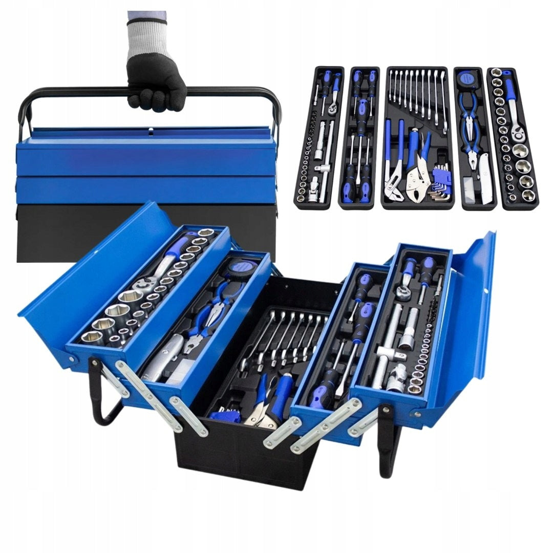 Tool box suitcase tool set 85 el ratchet wrenches