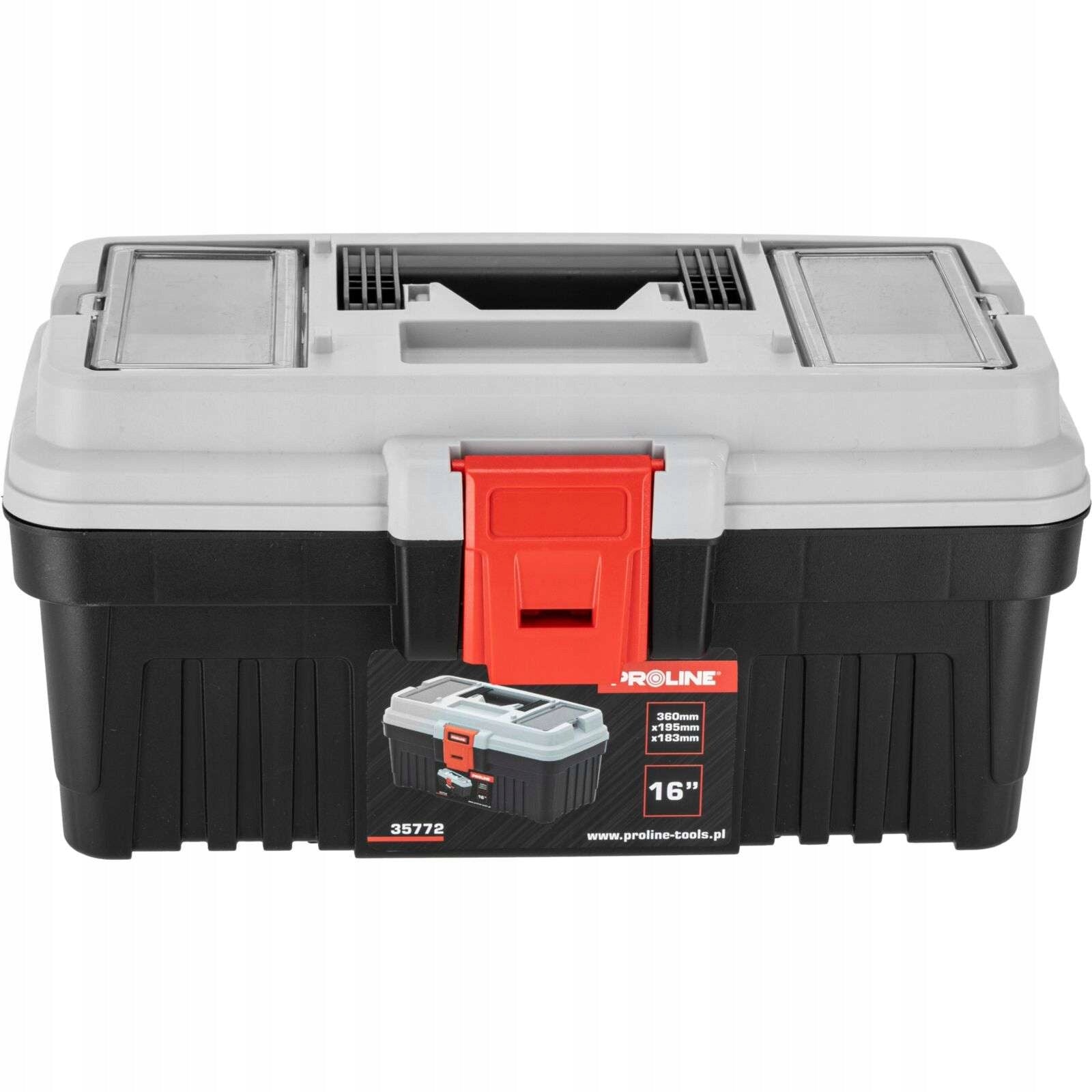 Tool box with buckle 16 inches 360x195x183 tray Proline 35772 Brand Proline