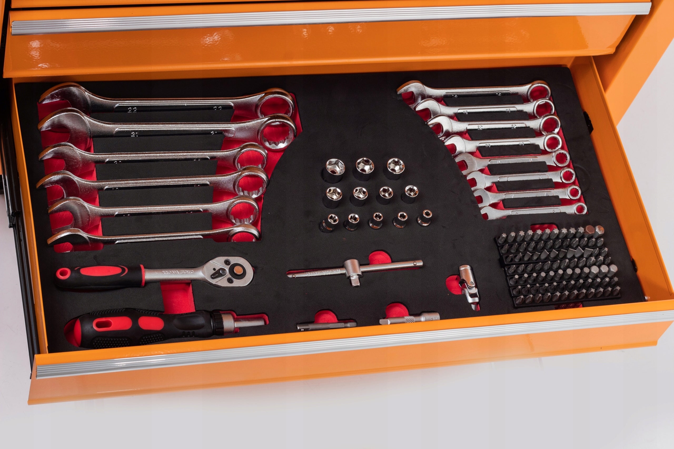 Tool cabinet with equipment workshop trolley RIWALL SZAFARZ RSZ-01 Brand Riwall