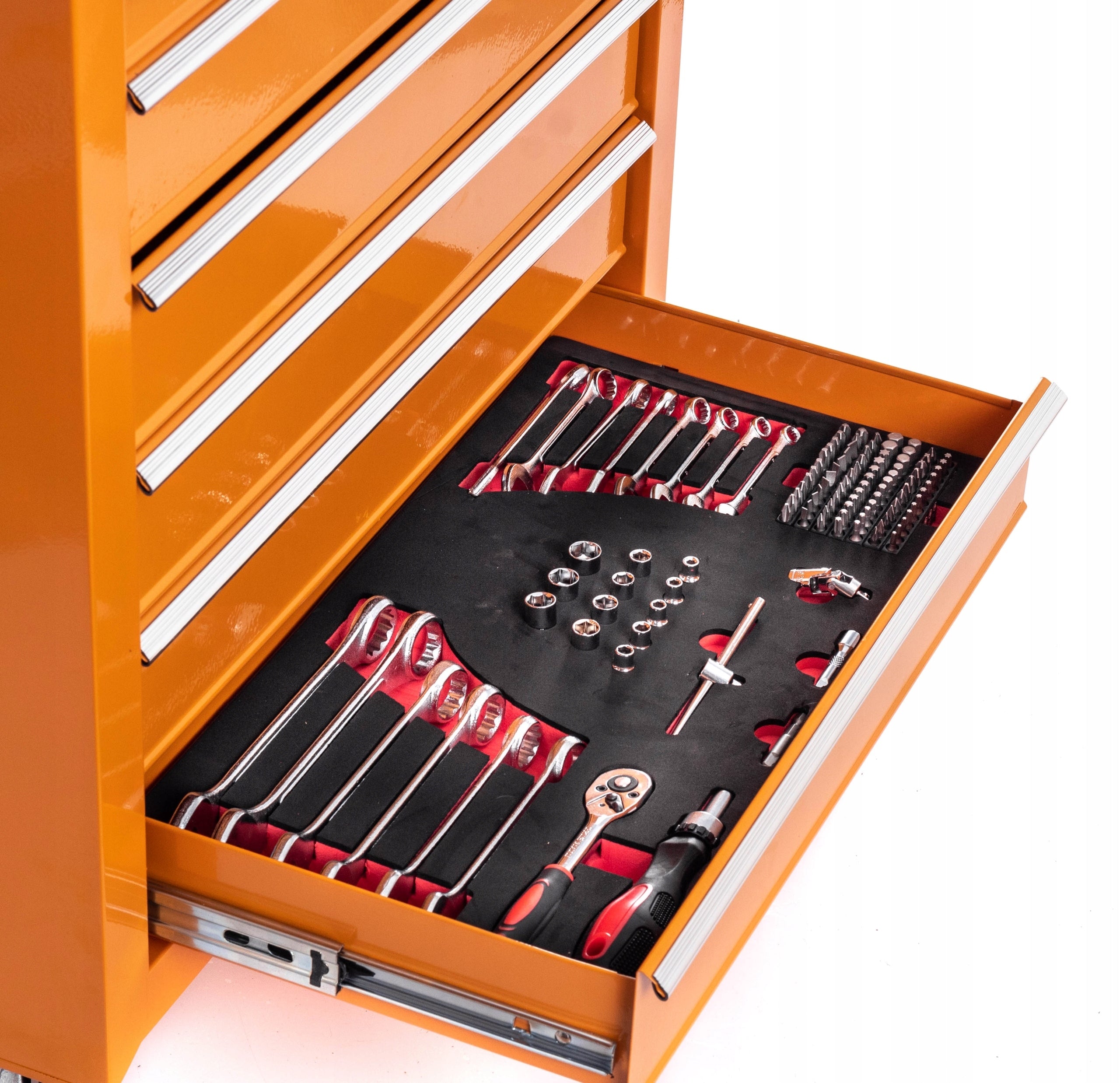 Tool cabinet with equipment workshop trolley RIWALL SZAFARZ RSZ-01 Product depth 32 cm