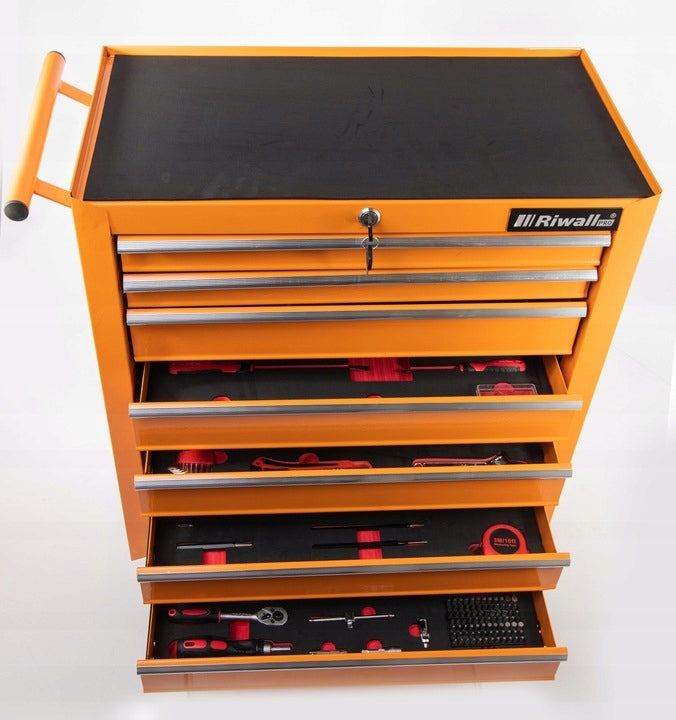 Tool cabinet with equipment workshop trolley SZAFARZ RSZ-01 688 element Manufacturer code PROFESJONALNA SZAFKA Z NARZĘDZIAMI 7 SZU
