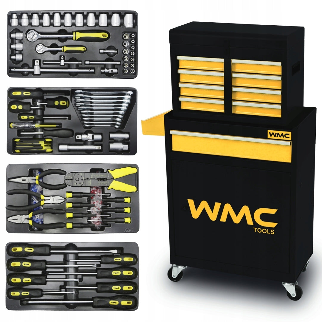Tool cabinet workshop trolley 253 el 5 drawers with mobile lock WMC