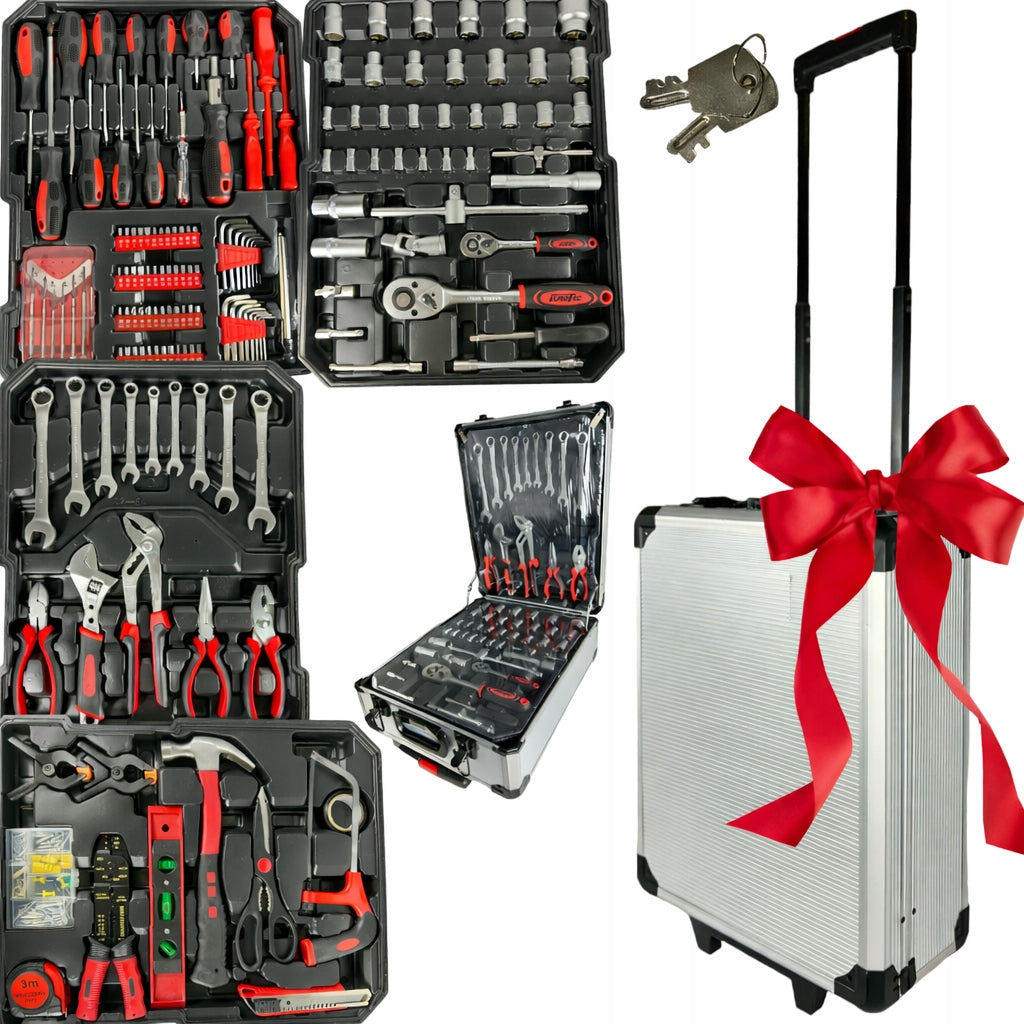 Tool case Eurotec Set of 300 el socket wrenches bits
