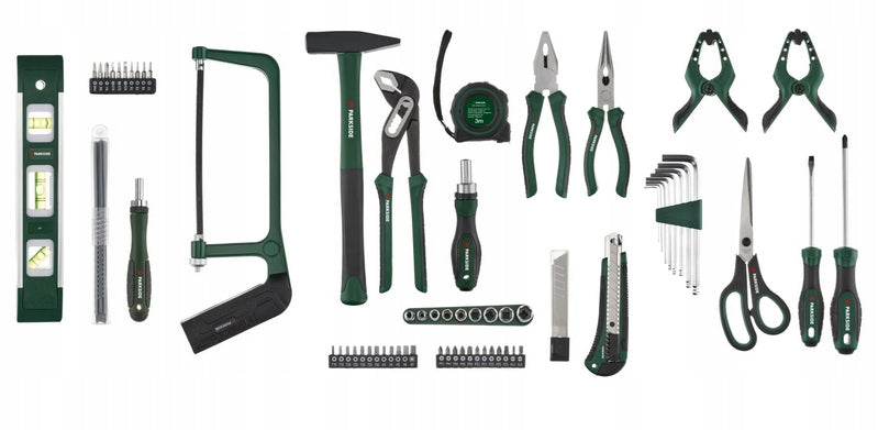 Tool case Parkside Tool box 80 pcs BITS SAW KEYS Brand Parkside