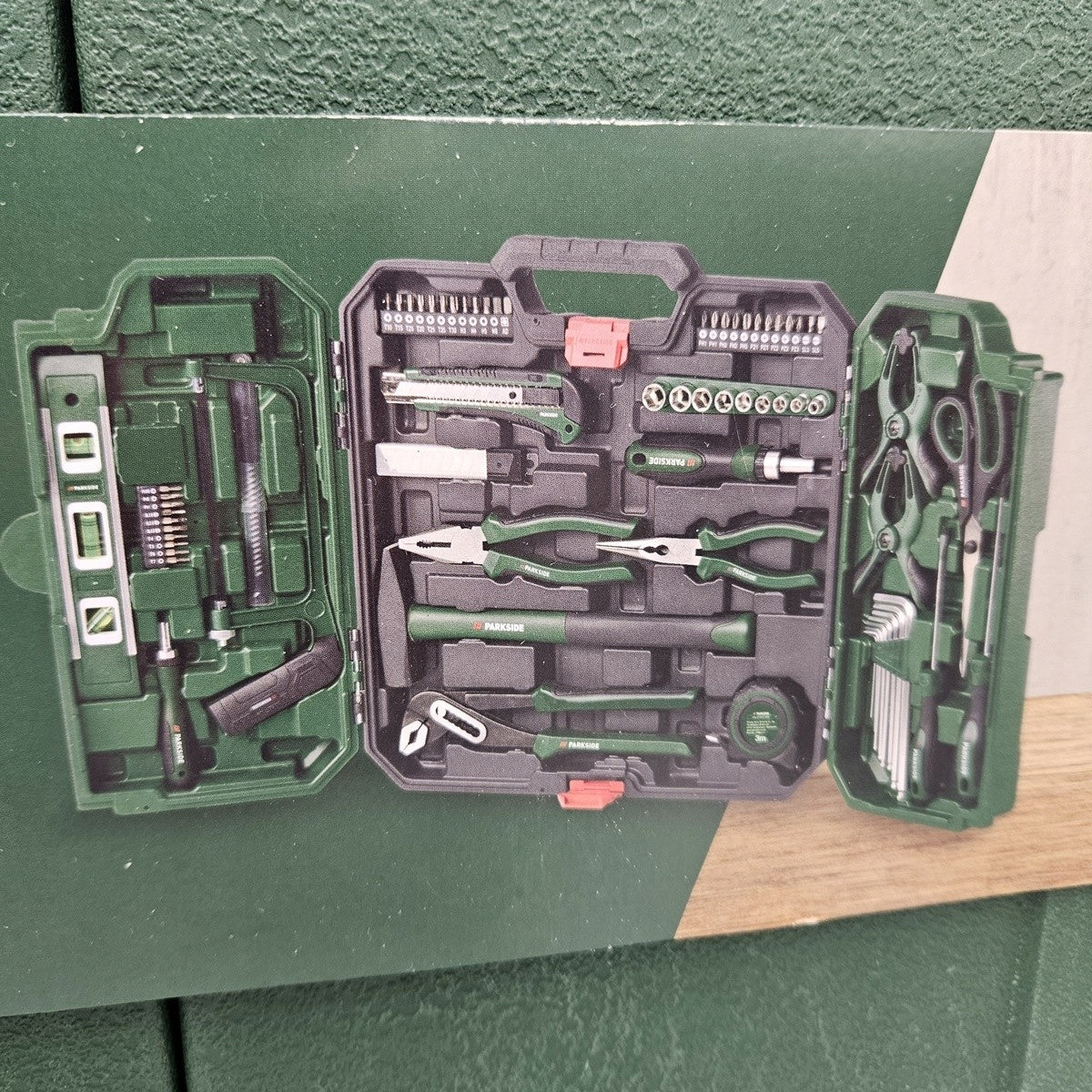 Tool case Parkside Tool box 80 pcs BITS SAW KEYS Product weight with unit packaging 3.3 kg