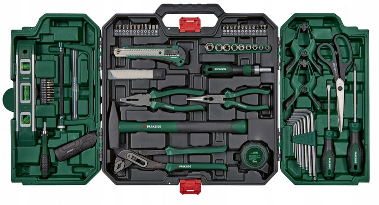Tool case Parkside Tool box 80 pcs BITS SAW KEYS