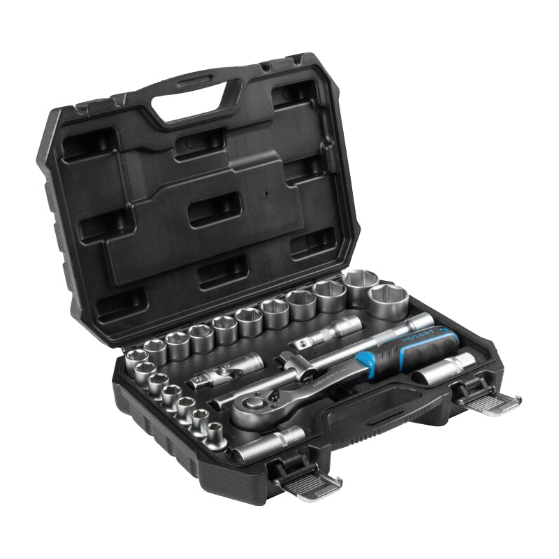 Tool kit 24 el. 1/2" ratchet cap 8-32, Hoegert Technik
