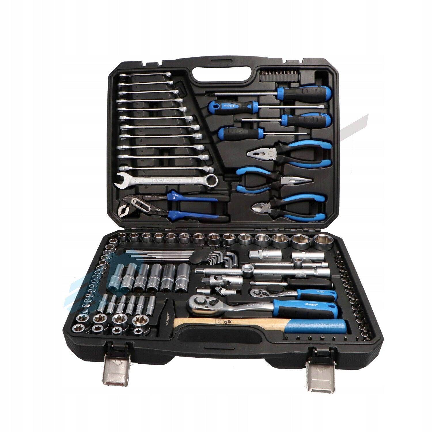 Tool kit HST 138 – 122 elements, pliers, hammer, screwdrivers