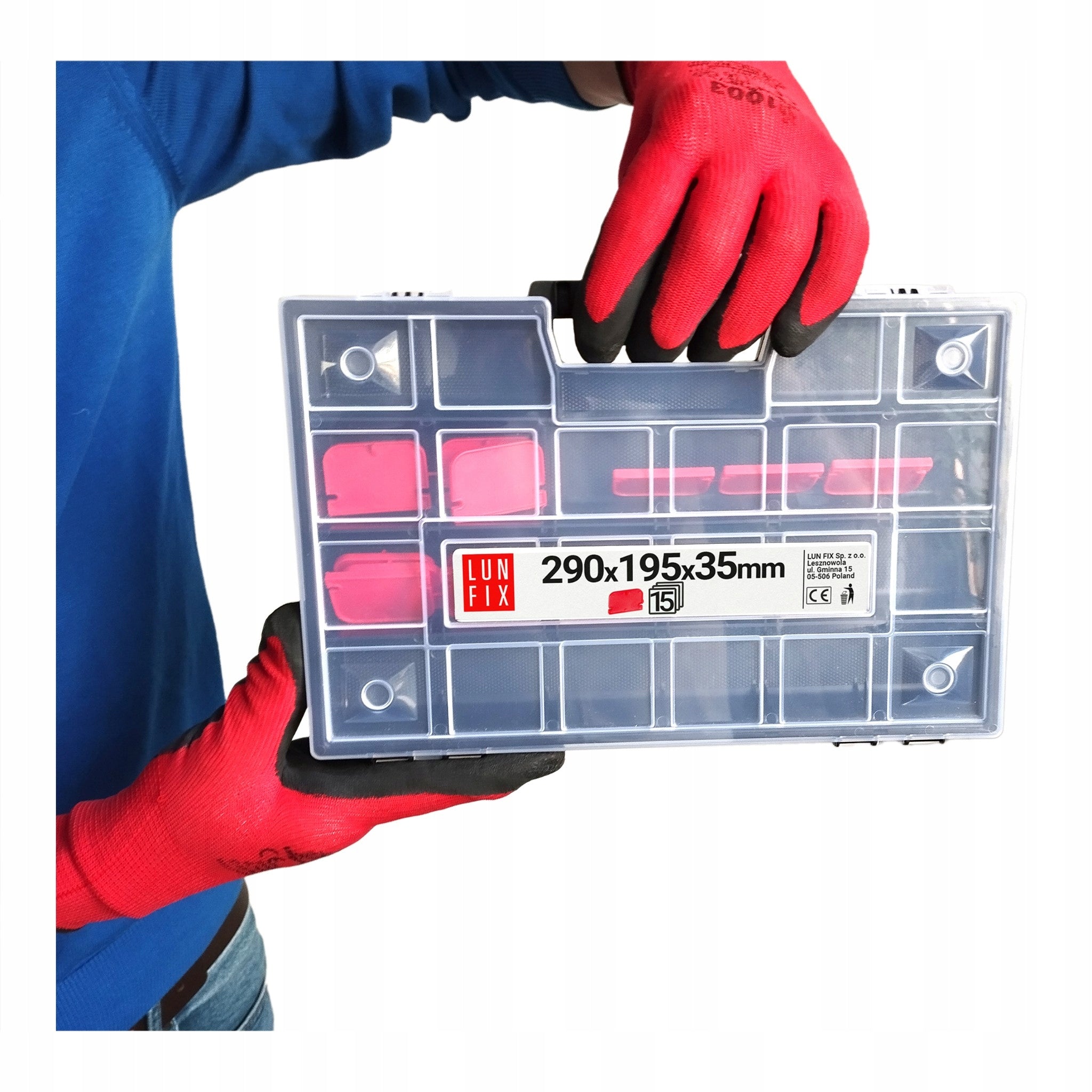 Tool screw organizer small box 30x20 cm 23 compartments box