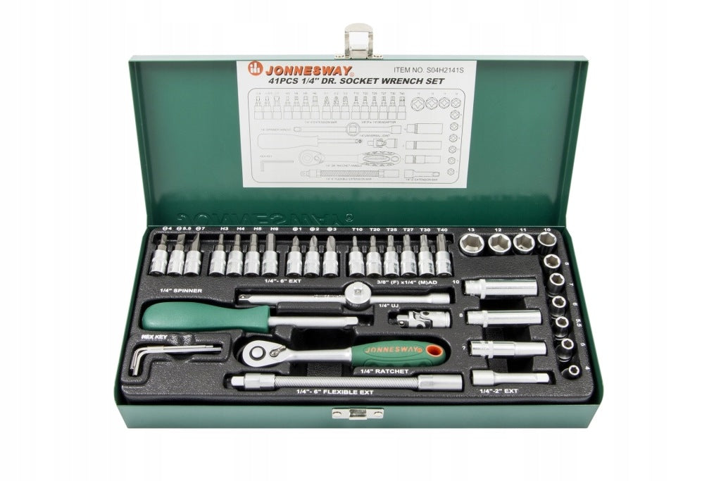 Tool set 1/4" 41pcs Jonnesway SO4H2141S