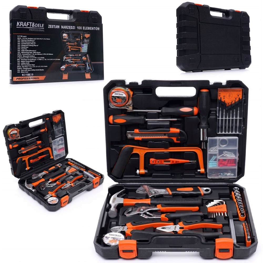 Tool set 100 el. KRAFT&DELE KD10839 suitcase Packaging status original