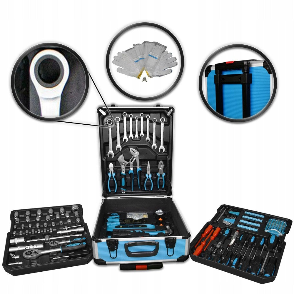 Tool set 1200 el in case socket wrenches ratchet bits PRO BITUX Packaging status original