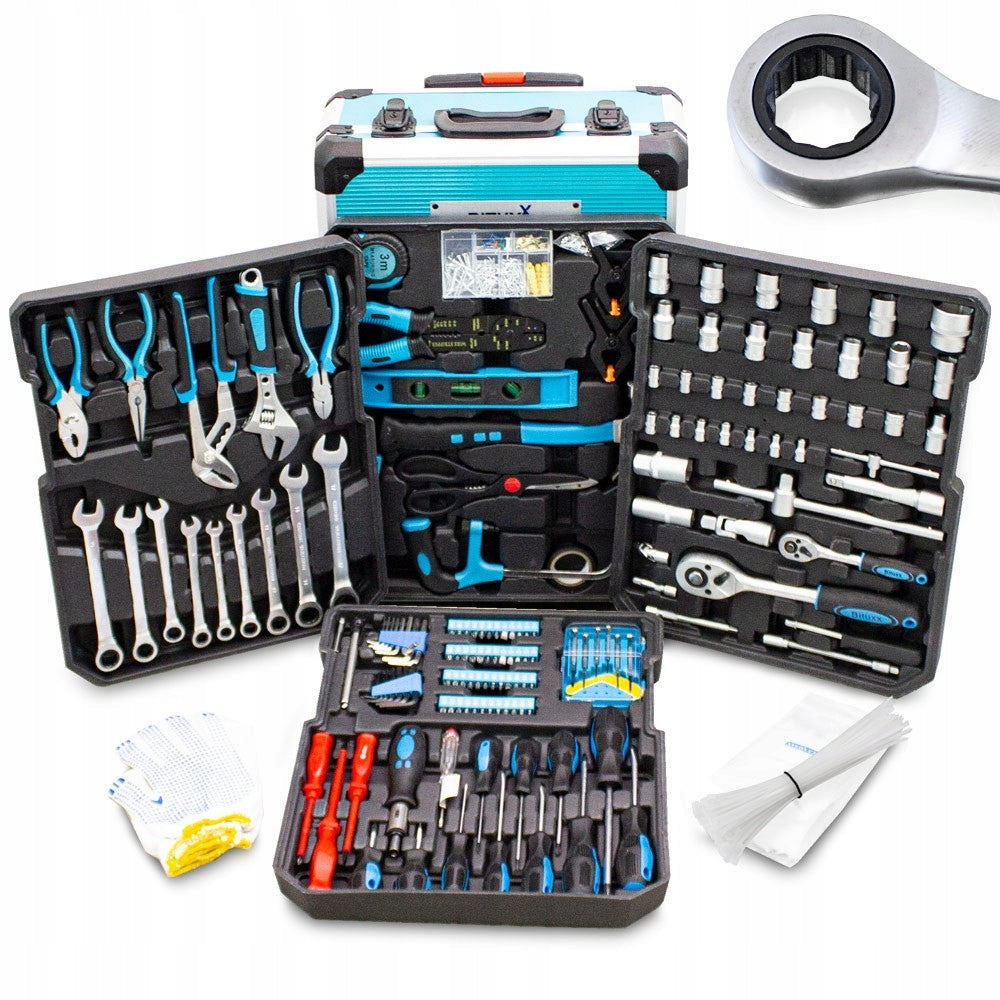 Tool set 1200 el in case socket wrenches ratchet bits PRO BITUX