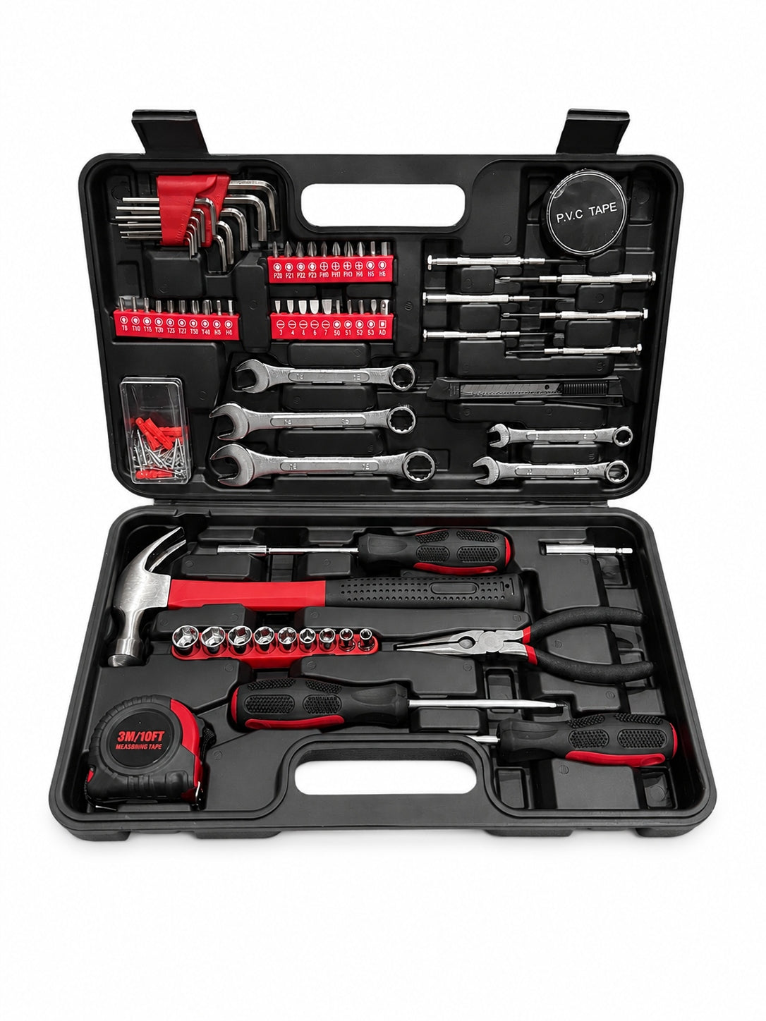 Tool set 146 el. with carpenter hammer caps and allen Manufacturer code 5907972244430