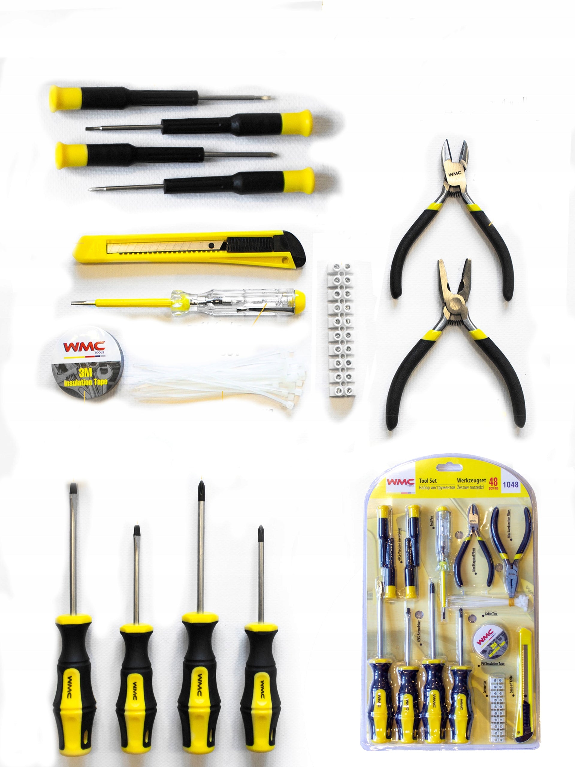 Tool set 48 el pliers screw