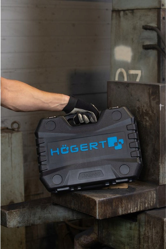 Tool set 95 elements, CrV, ratchets 72T CrMo, Hoegert Technik Brand Hoegert Technik