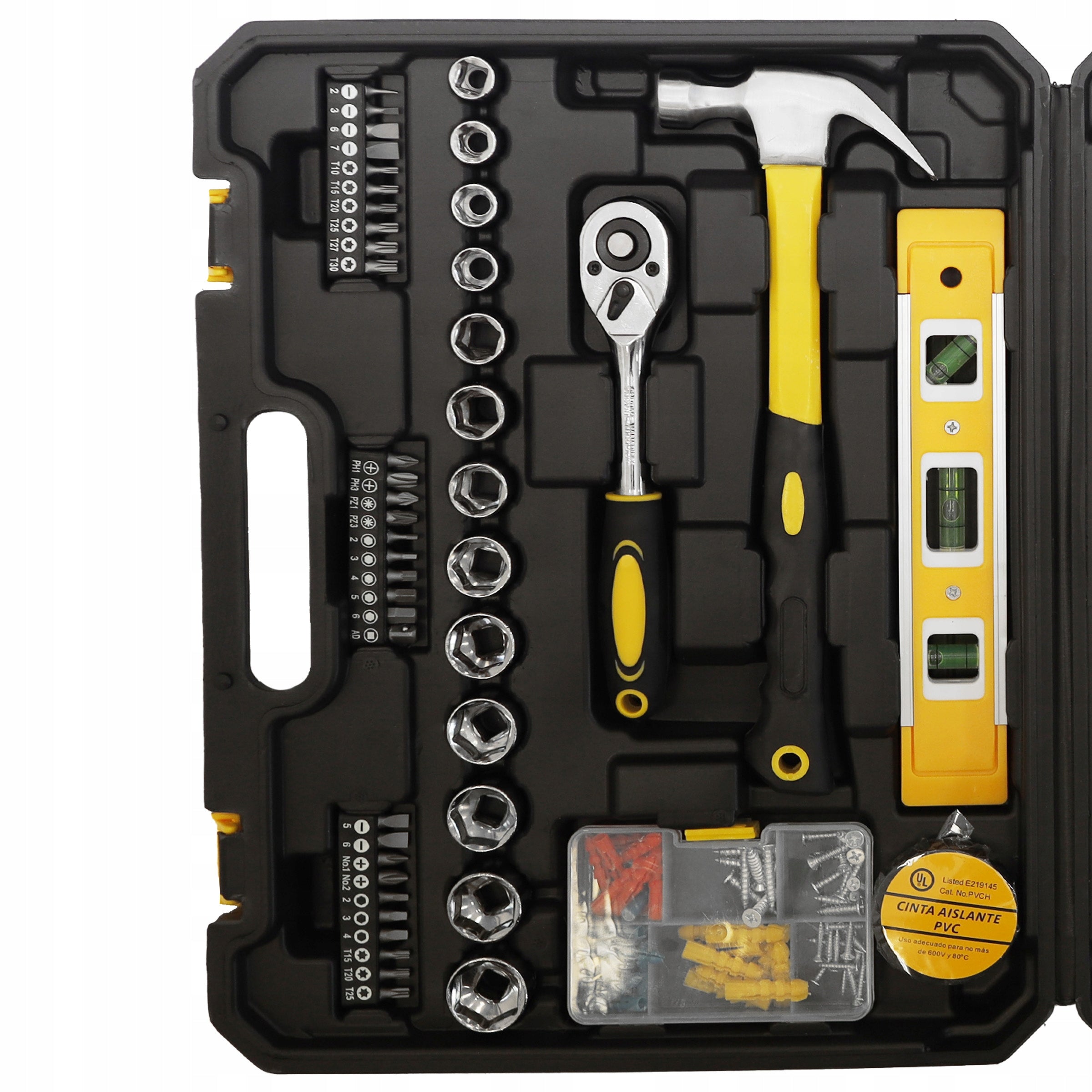 Tool set tool case 140 elements wrenches screwdrivers tools Manufacturer code H-075