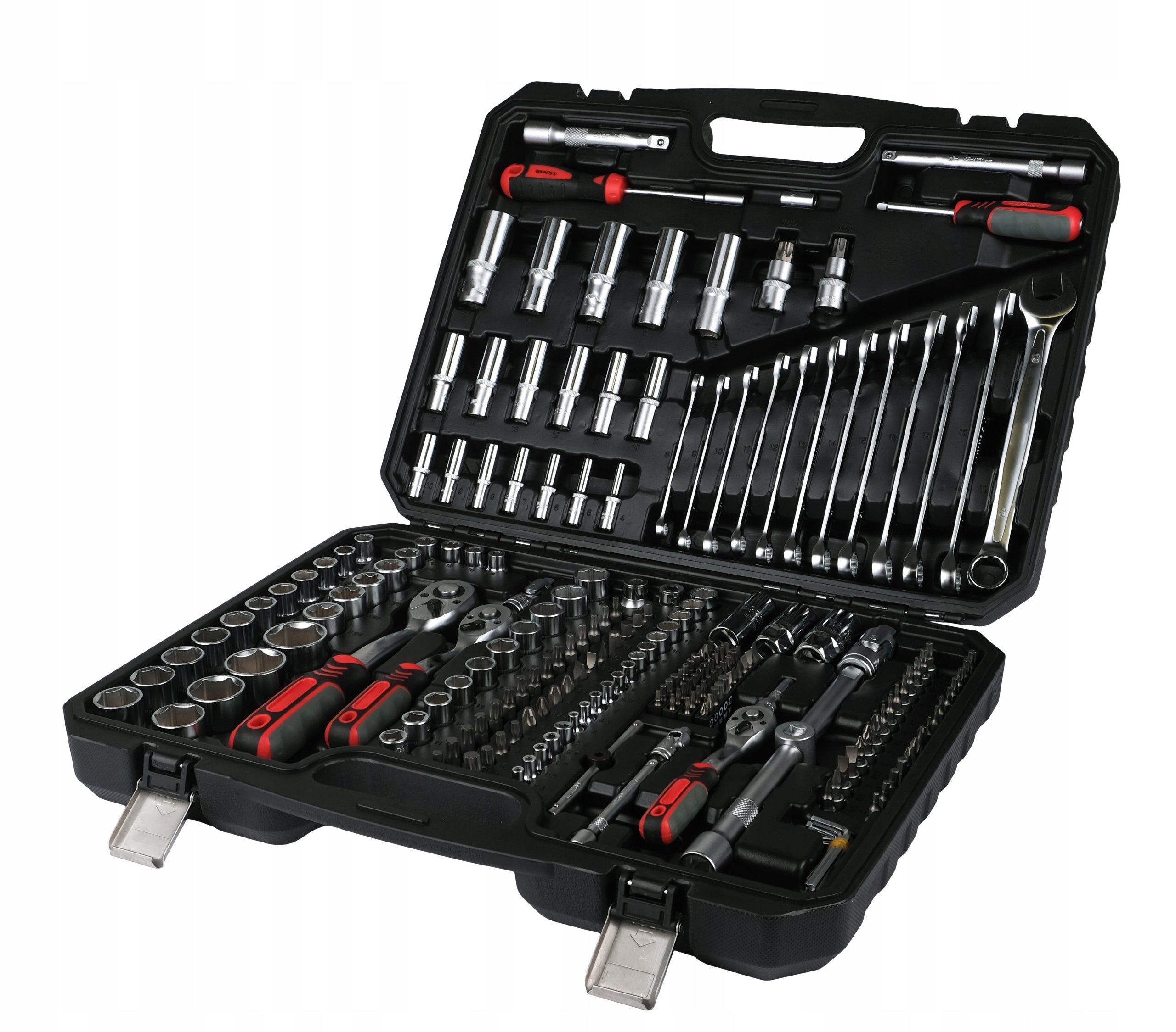 Tool set, tool wrenches 1/4" 3/8" 1/2" 222 pcs. EAN (GTIN) 5905155711410