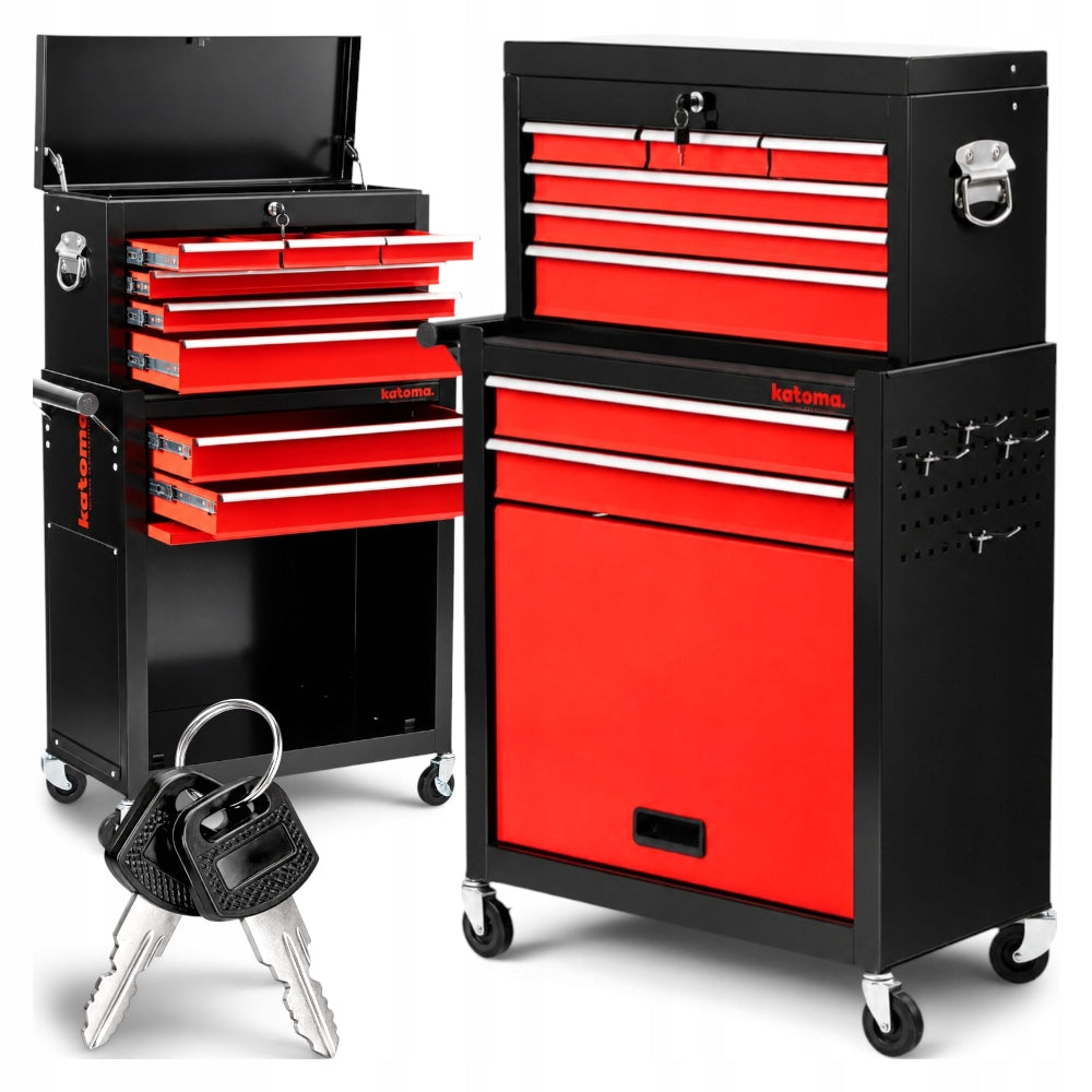 Tool trolley Katoma KAT3 PLUS | 8 drawers LOCKS + additional box