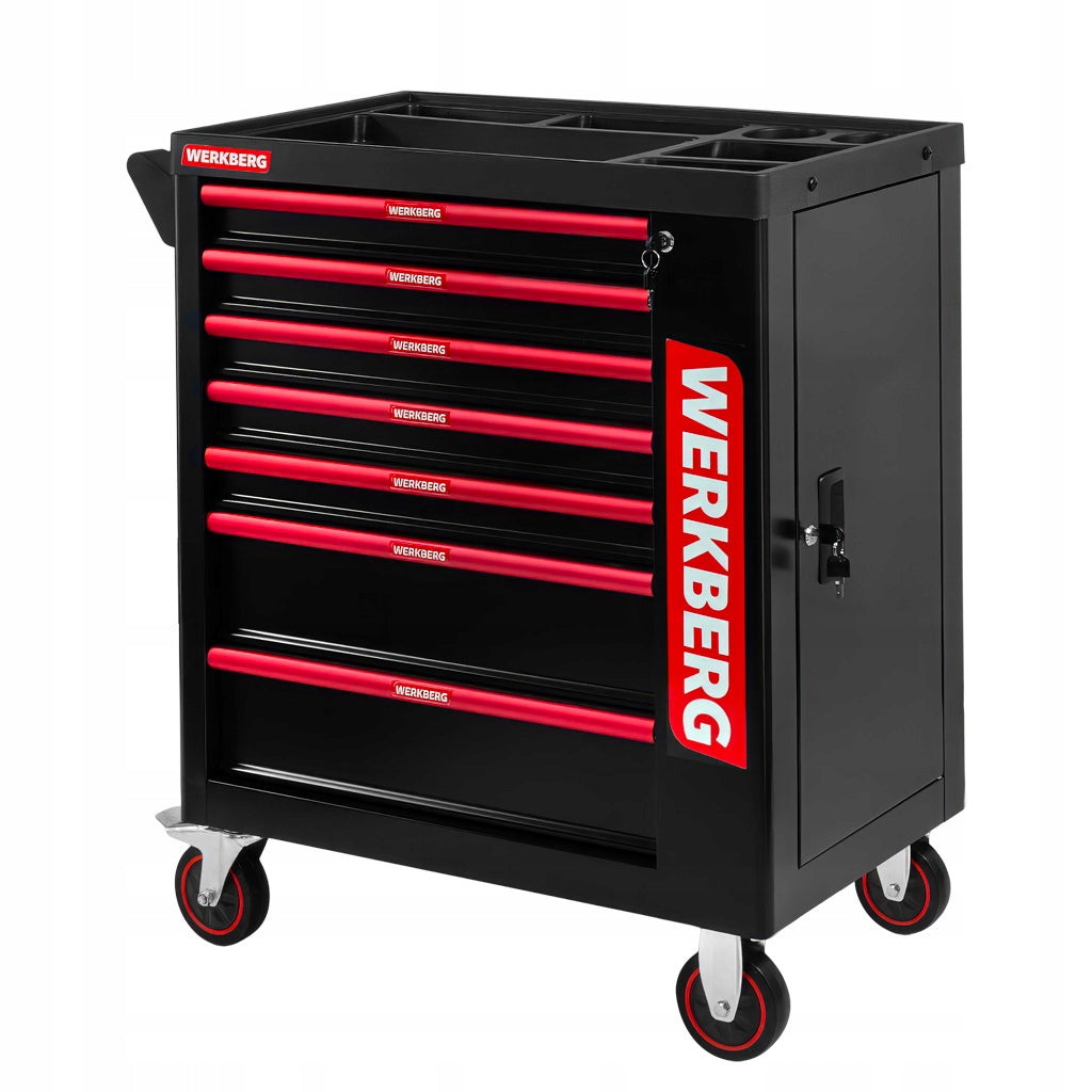 Tool trolley Workshop Tool cabinet WERKBERG PRO 7 drawers