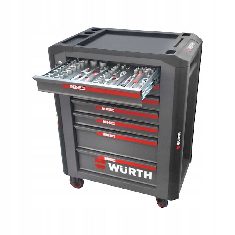 Tool trolley Wurth REDSTRIPE PLUS 242 elements with accessories