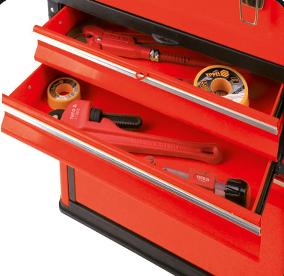 Tool trolley YATO YT-09101 Additional features drawers guide handles