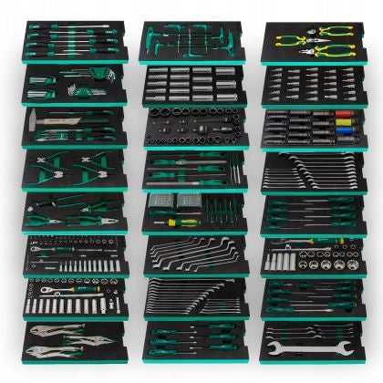 Tool trolley black 452 el. 11 drawers ST95114G PRO COMBO XXL Green Manufacturer code ST95114B-PRO_COMBO_XXL_452