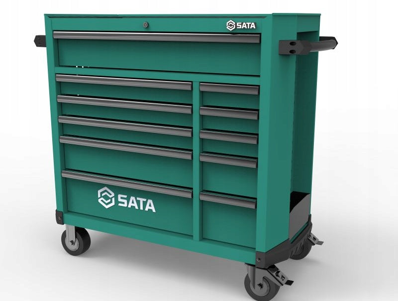 Tool trolley black 452 el. 11 drawers ST95114G PRO COMBO XXL Green